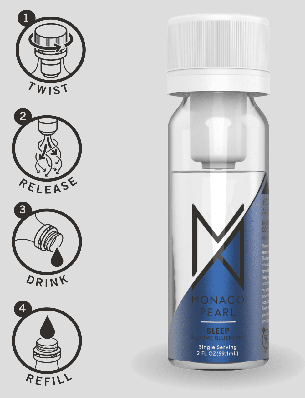 How Monaco Pearl's infusion cap works, step by step